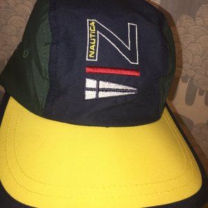 NWOT Rare Nautica Racing Color Block Panel Hat